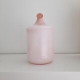 Bonbonnière en opaline rose poudre