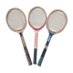 Series of 3 wooden tennis rackets 70s