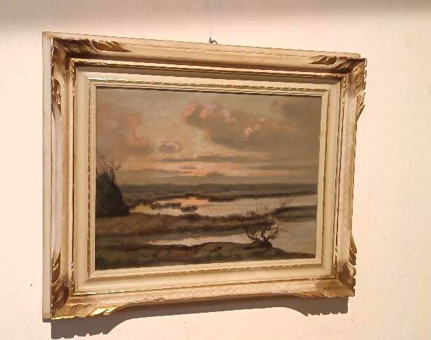 Landscape painting by Gino Romiti (Livorno 1881-1967)
