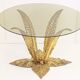 Table basse en bronze doré 1970