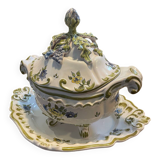 Painted ceramic planter