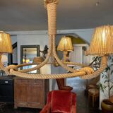 Berthes Glasser 1970 rope chandelier
