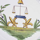 Revolution decorative plate in Nevers earthenware