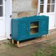 Renovated antique sideboard – Petrol blue V33 – Vintage / Art Deco style