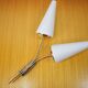 Vintage wall lamp 2 opaline lamp