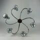 60s 70s Sputnik wall lamp or ceiling lamp by Cosack Leuchten Chrom