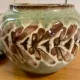 Pot or glazed ceramic pocket.