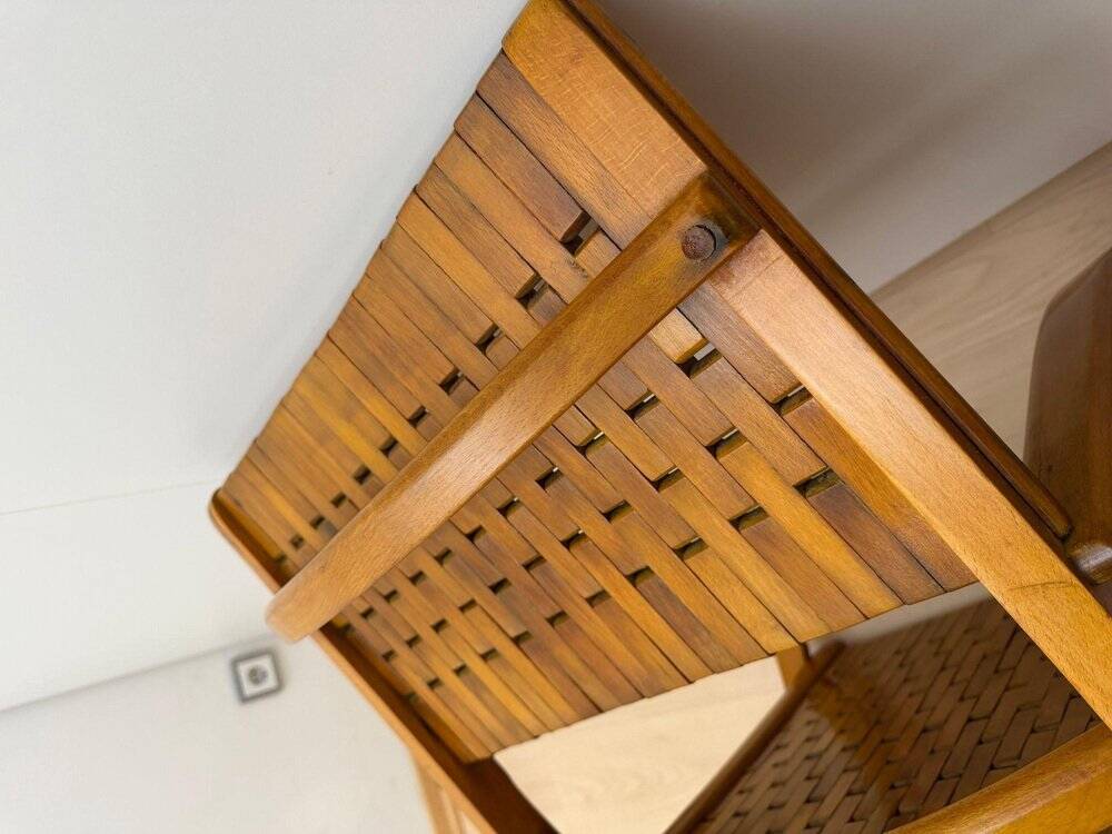 Gelenka Armchairs in Solid Beech Wood, Germany, 1950, Set of 2