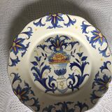 Rouen's ancient earthenware plate