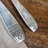 Antique silvered metal cutlery 84 g