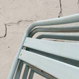 Set of four Tolix T2 chairs, circa 1950.