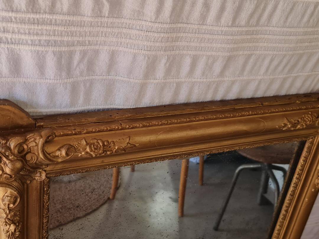 Antique gilded mirror