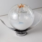 4 Mazzega Murano wall lamps vintage 1960s