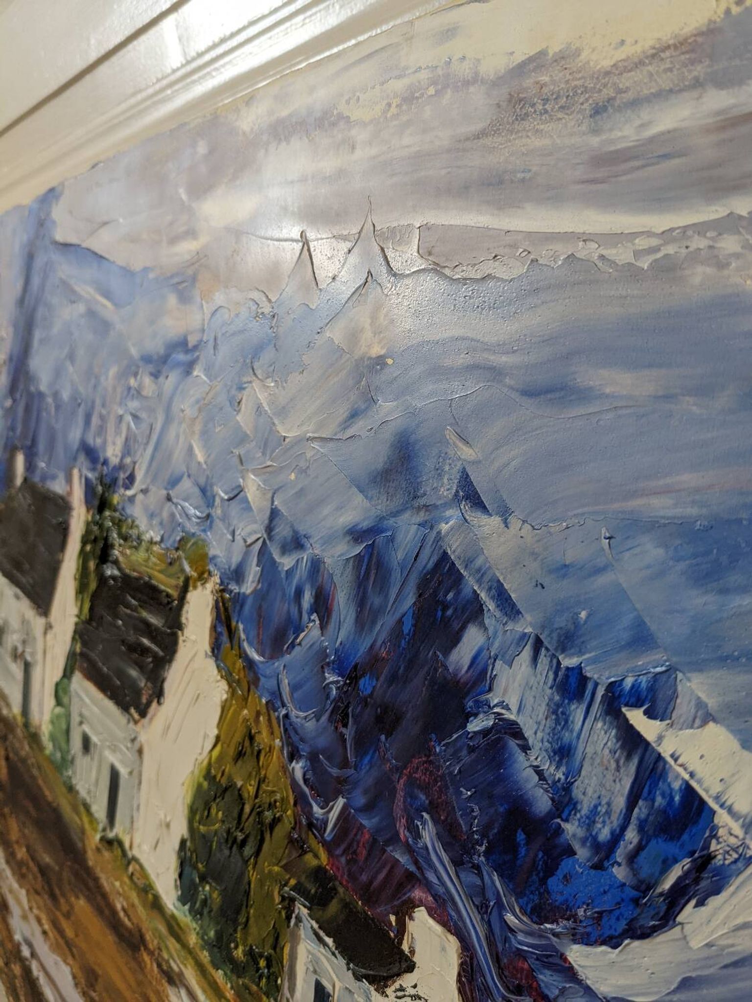 Painting painted with a knife