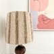 Lampe à poser abat-jour laine vintage