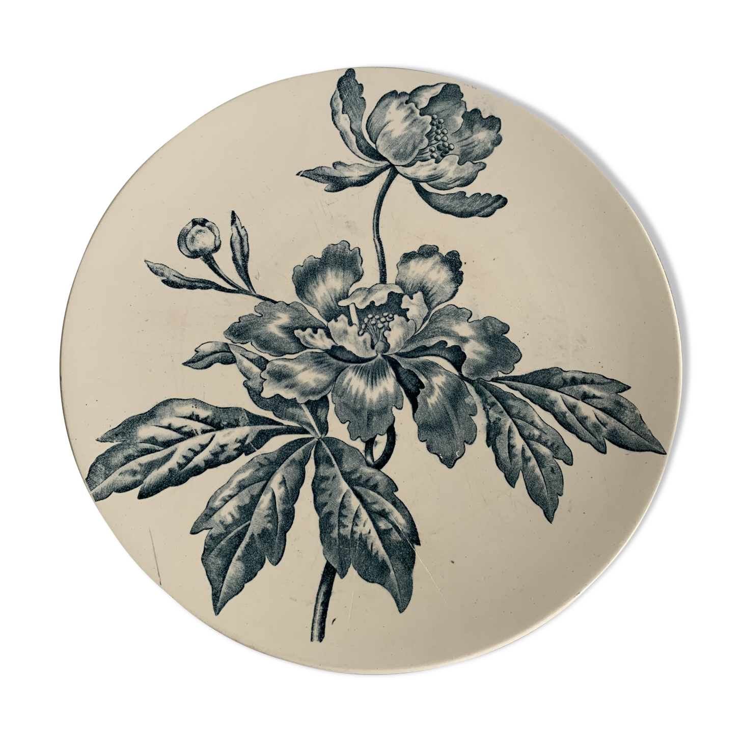 Longchamp peony style iron earth dish