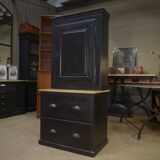Petite Armoire à 2 tiroirs en sapin 1960