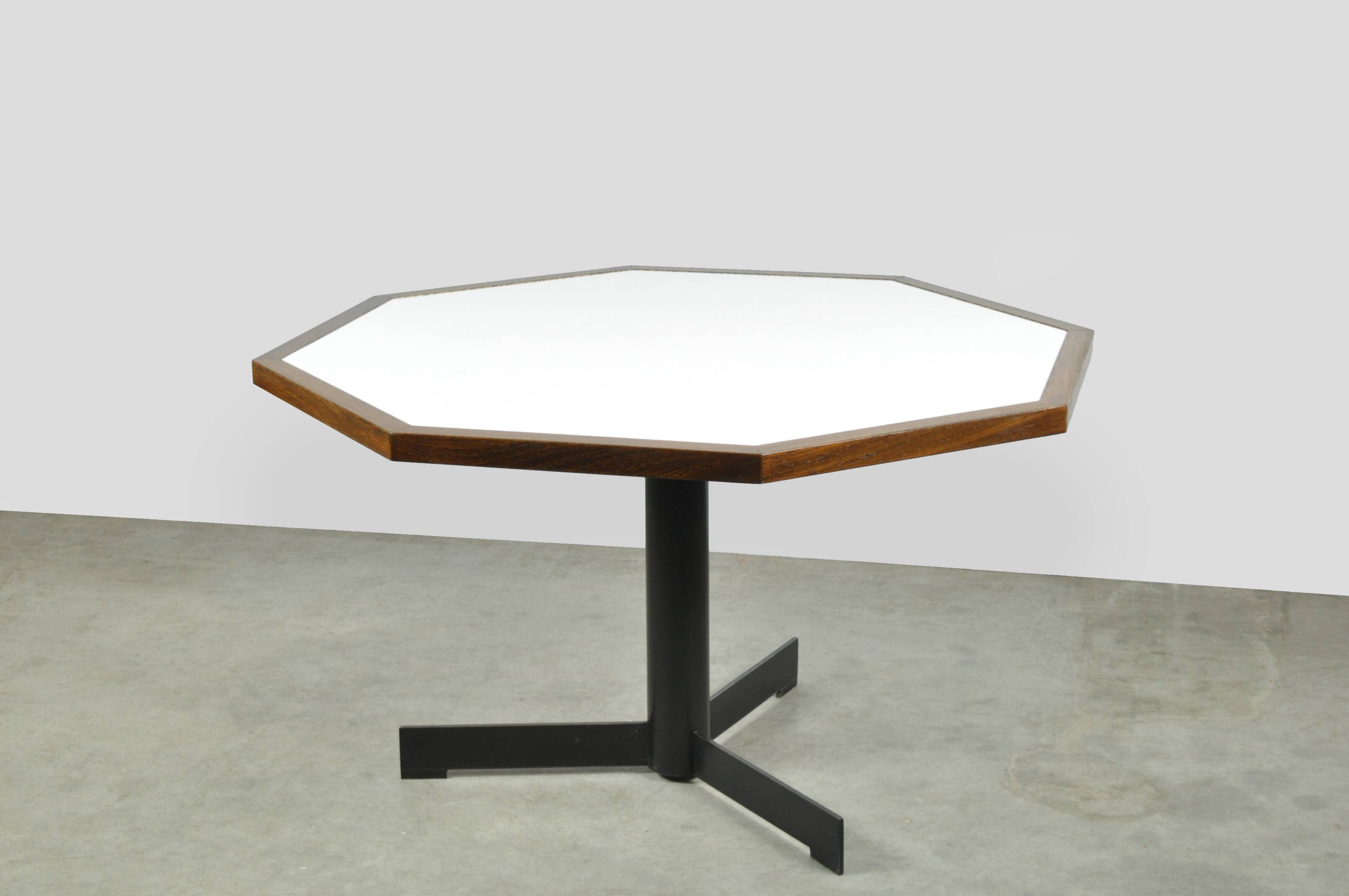 Modern vintage wengé dining table by OV Rotterdam, 1970s