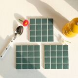 Coasters - Glass enamels - Coasters - Mosaic - Handmade - Set of 4