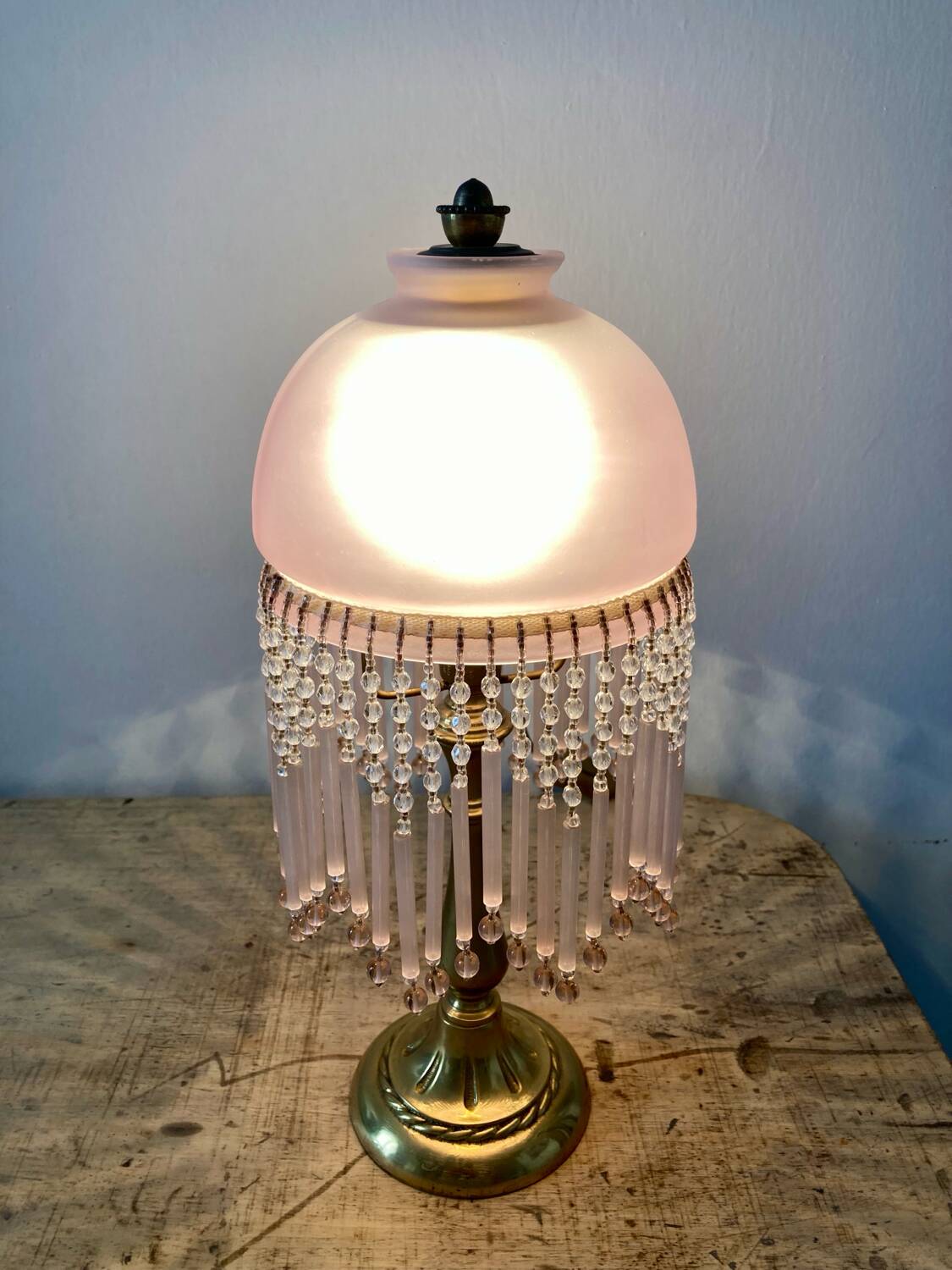 50s tassel lamp