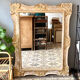 Large gilded wooden mirror