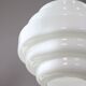 Mid-Century Italian Brass and Opaline Glass Pendant Lamp