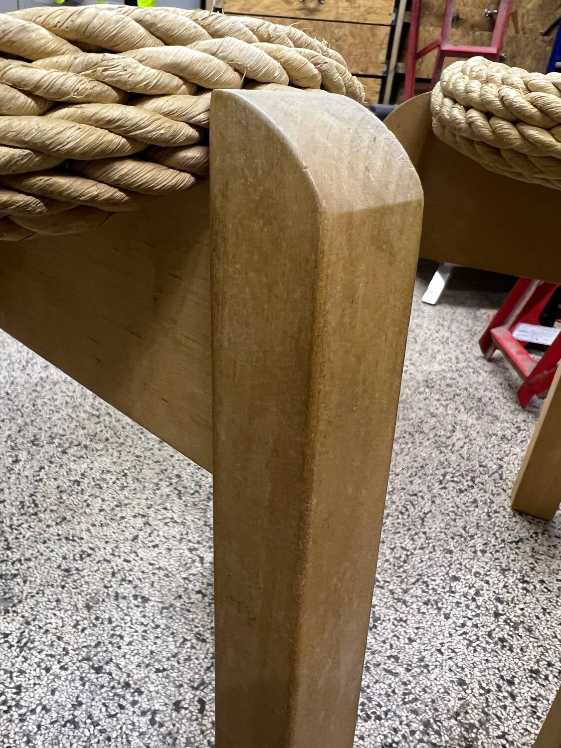 Paire de tabourets scandinave en jonc 70’s