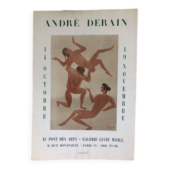 Poster André Derain Galerie Lucie Weill Paris 1960