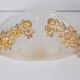 Vintage Bowl Wall Lamps in Goldleaf Murano Glass, Italy, 1970s, Set of 2
