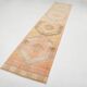 Vintage Runner Rug, 3x13 Long Faded Rug, Runner Rug, 84x398Cm