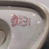 Iron earth gravy boat Moulin des Loups and Hamage Nord, red mulberry