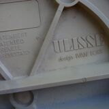 Ulisse cane stool/folding chair, red, Ivan Loss design, vintage Italian 1980s