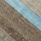Tapis kilim vintage fait main beige et bleu, style scandinave naturel