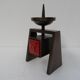 Bougeoir vintage en bronze 1960