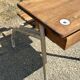 Renovated antique desk with inkwell