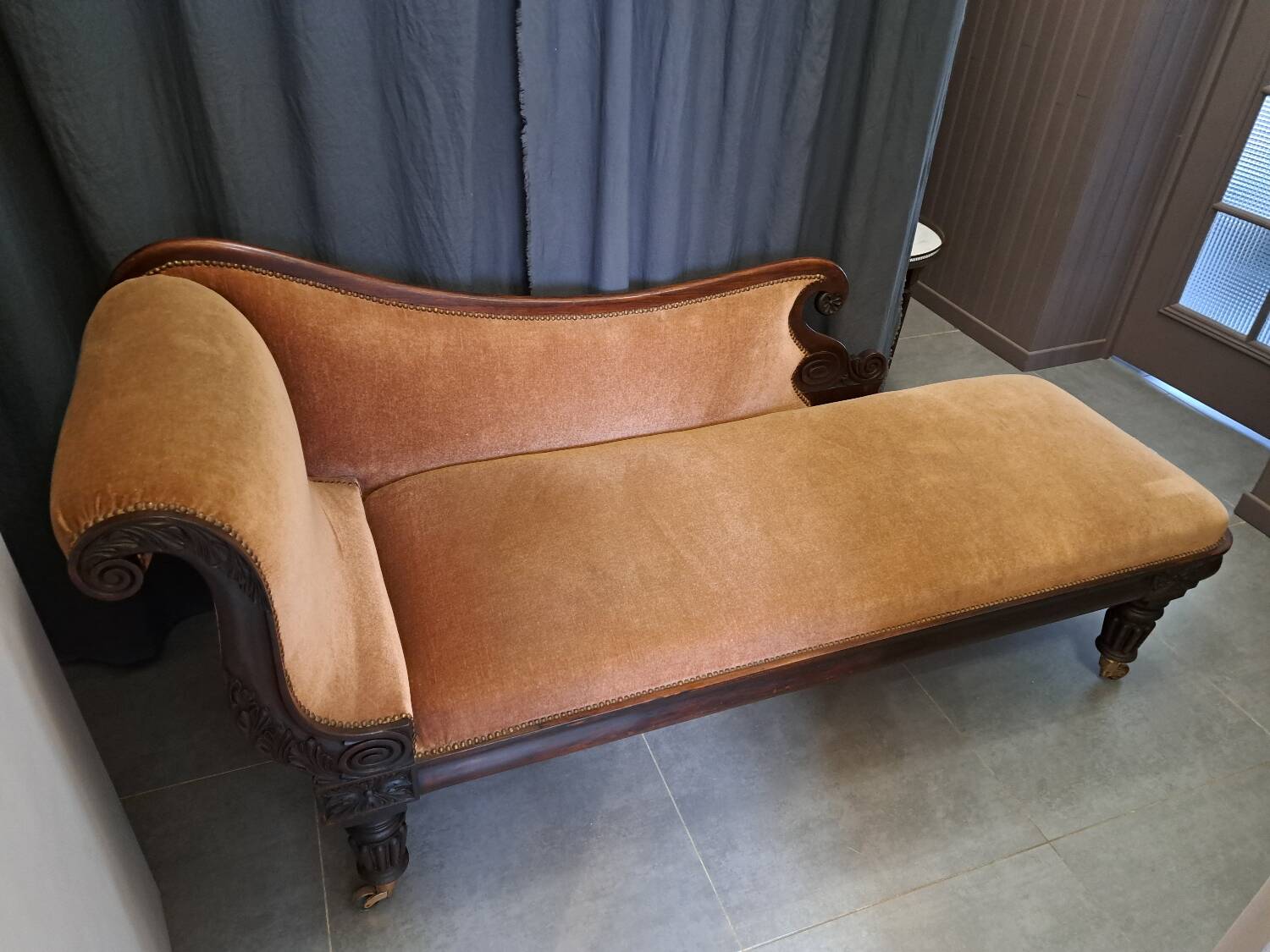 Napoleon III daybed in rosewood