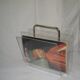 1970s plexiglass magazine rack