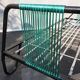 Metal bed  scoubidous green metal