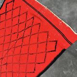 Moroccan carpet boujad red - 152 x 355 cm