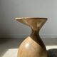 Solid wood side table (monoxyl) organic shape natural color