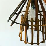 Rattan hanging lamp