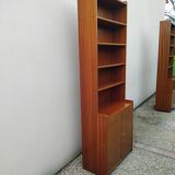 Vintage Scandinavian-style teak bookcase