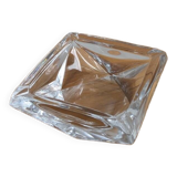 Crystal glass ashtray