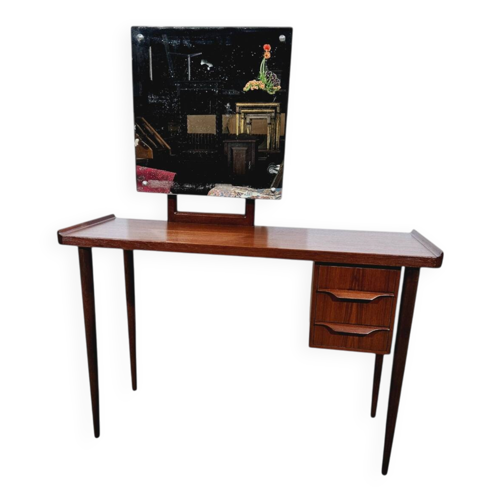 Gunnar nielsen tibergaard, toilet teak, denmark, 1960s.