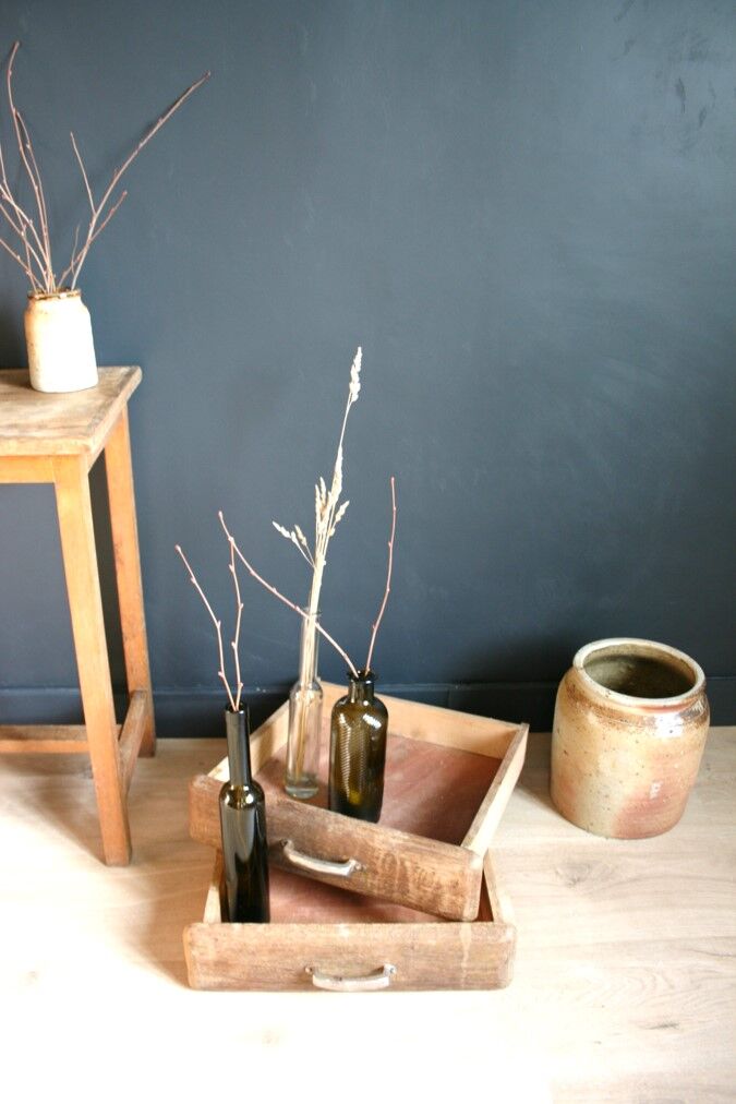 Antique wooden drawers