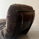 Marsala armchair in plexiglass and brown short pile velvet, Ligne Roset 1970