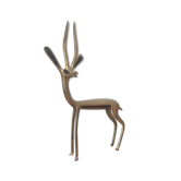 Brass Gazelle 1950s