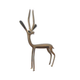 Gazelle en laiton années 50