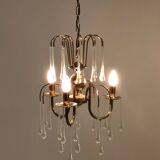 Murano Glass Teardrop Chandelier in the Style of Venini, Italy
