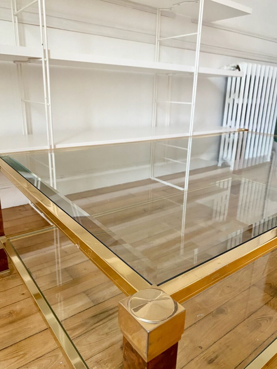 Table basse en verre Pierre Vandel